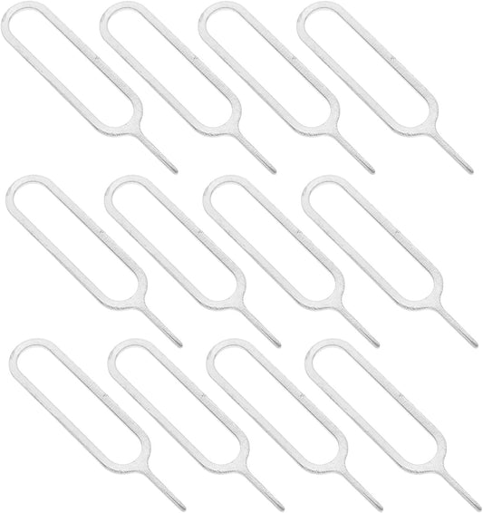 500pcs DOITOOL Sim Card Tray Eject Pins Universal Sim Extractor Tool for Smartphones and Tablets Silver Durable Removal