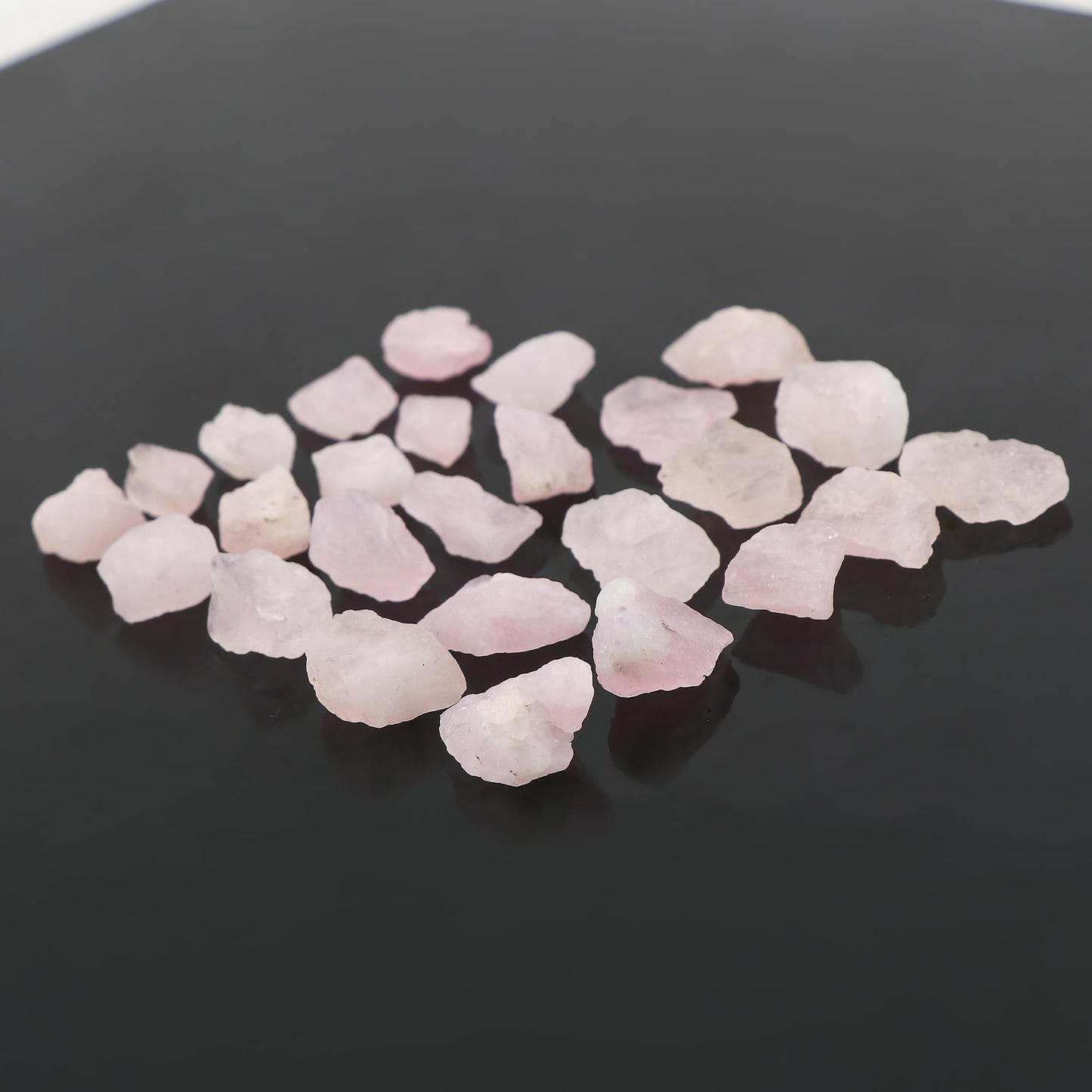 GEMKORA Wholesale 50 carats Raw Pink Morganite Rough Gemstone, Natural Crystals, Healing Stones, Bulk Lot, Jewelry Making Supply, 10 to 15mm [8 to 10pcs]