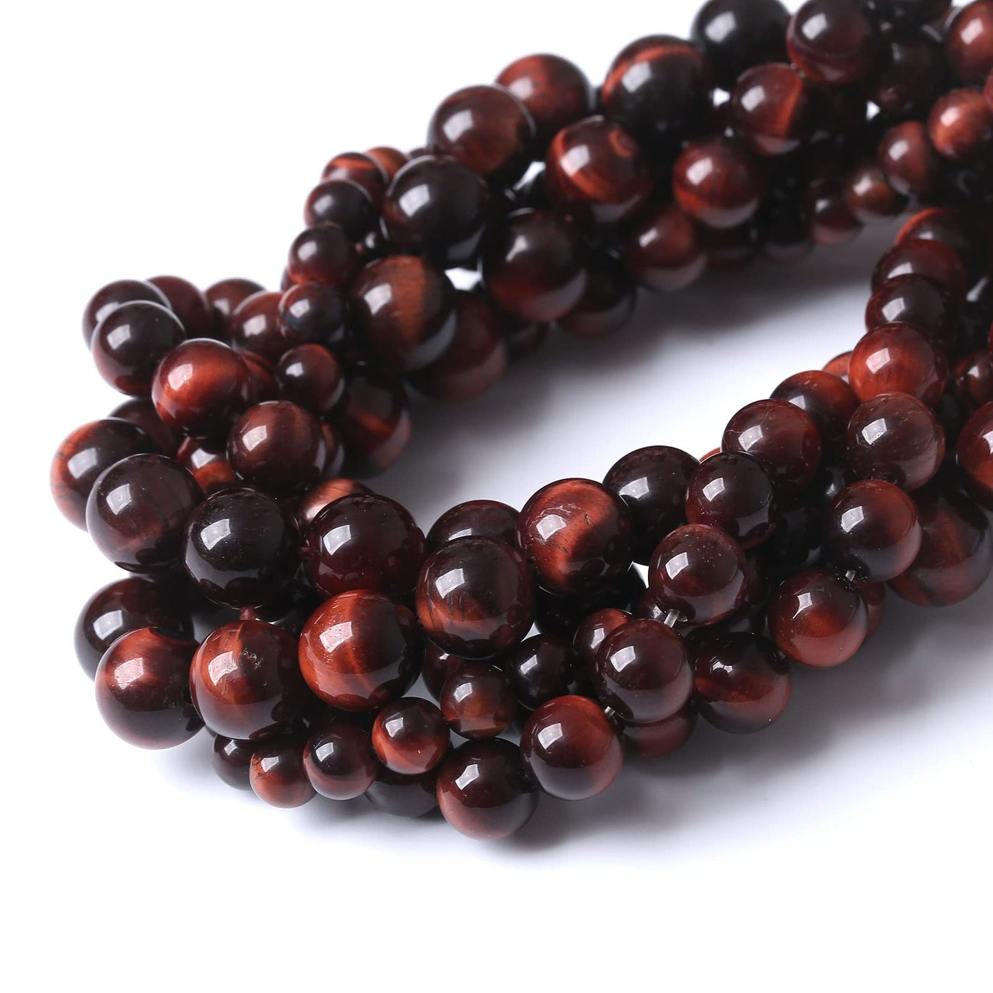 60PCS 6MM AAA Rose Red Tiger Eye Stone Beads Natural Gemstone Bead Crystal Healing Energy Jewelry Making DIY 15 inches