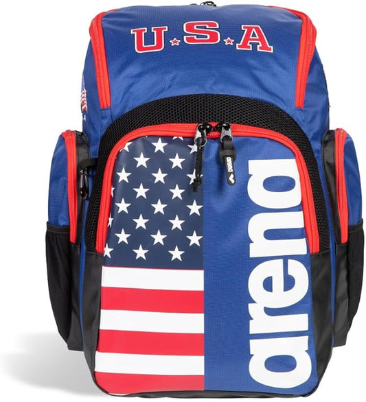 Arena Spiky III Backpack 35 Unisex Travel Gym Rucksack for Men and Women, Training Gear Equipment Bag for Swimmers, 35 Liters