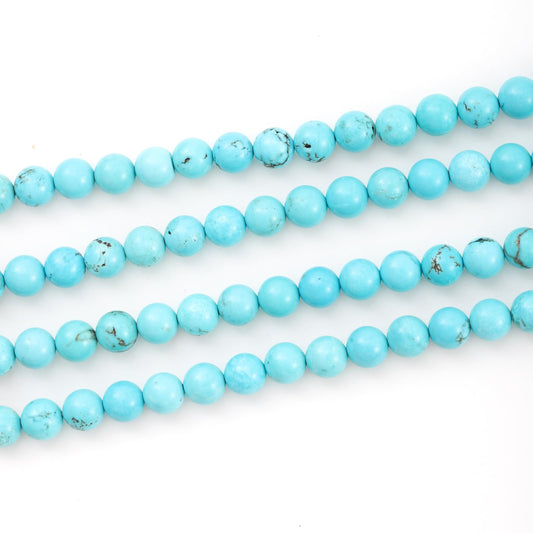 10mm 38pcs DIY Natural Turquoise Stone Beads Round Healing Crystal Gemstone Loose Beads for Jewelry Making Handmade Bracelet Necklace
