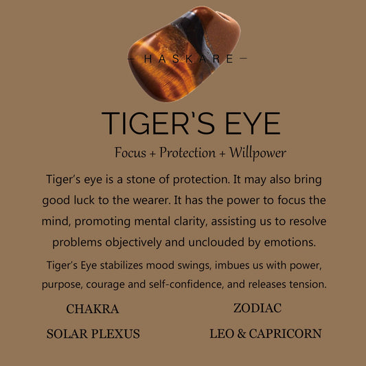 HASKARE Protection Crystals Tiger Eye Bracelets for men, Mens Bracelet Beads Healing Crystal Tigers Eye Bracelet, Genuine Stone Anxiety Relief Woven Drawstring Flatbead Bracelets Gift for Him