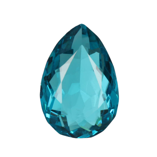 GEMHUB Gemstone For Jewelry Large 100.00 Carat Swiss Blue Topaz Pear Faceted Cut Loose Gemstone Beads For Jewelry Making