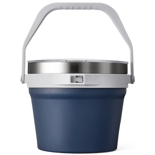 COKTIK 7L Insulated Ice Bucket with Lid，Double Wall Vacuum Stainless Steel Beverage Bucket Keeps Frozen Longer，Holds 6 Longnecks or 3 Bottles of Wine，for Cocktail, Champagne, (Navy,1 Pack)