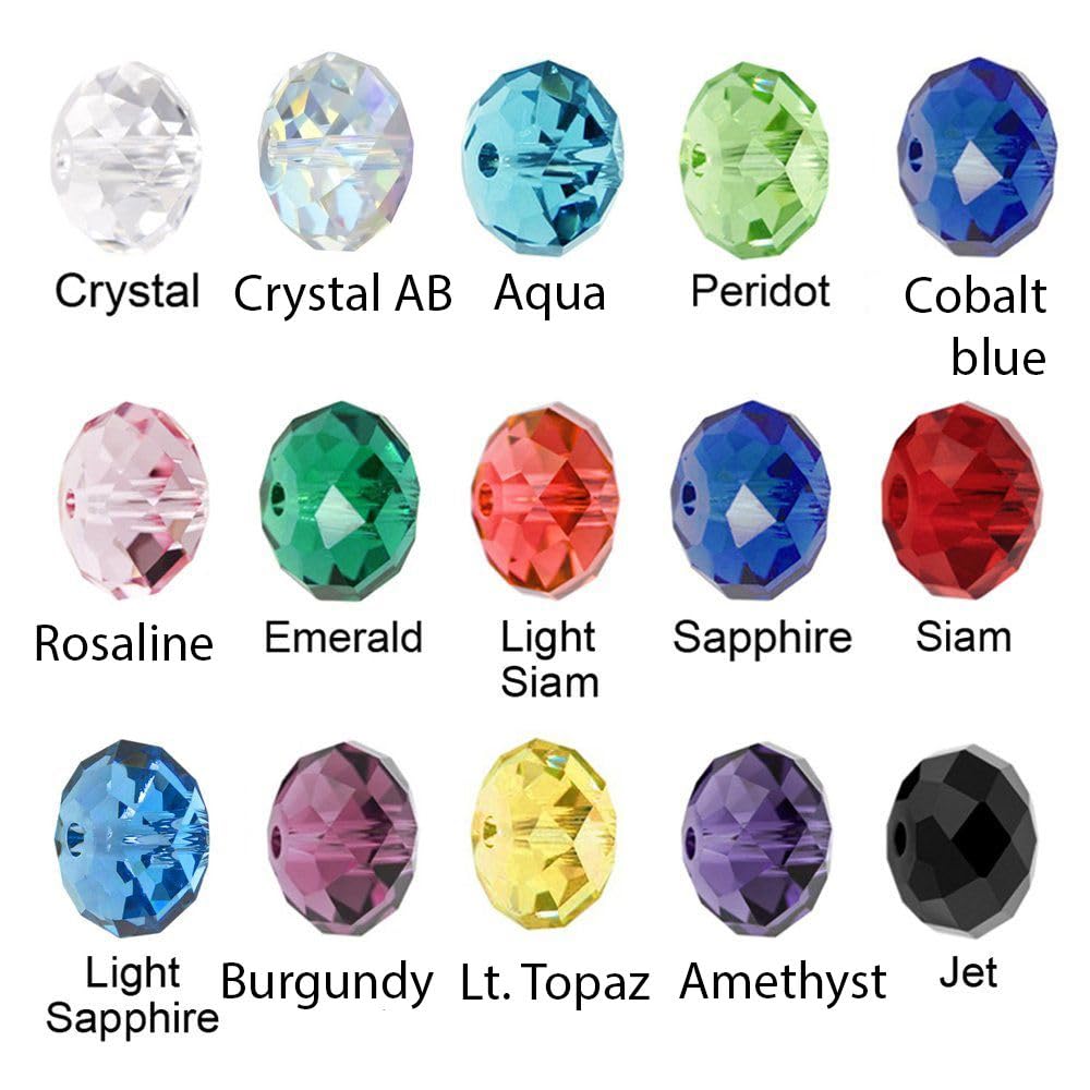 500pcs Czech Faceted Rondelle Crystal Glass Loose Beads 4mm Small Tiny Spacer Bulk Green Red Shimmer for DIY Craft Jewelry Making CCR437