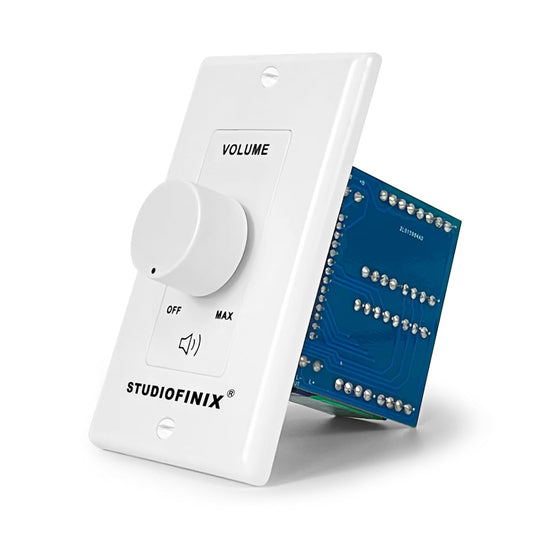 100W STUDIOFINIX in Wall Volume Control Knob Matching Impedance - Home Audio Smart Speaker Stereo Controller Switch