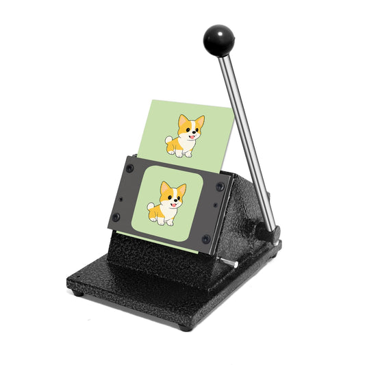 2'' x 2'' Fridge Magnet Paper Cutter, Photo Magnet Maker Cutter Machine, Die Cutter Machine, 2.402 "/61mm Cutting Size, Square Pape Punch for 2”*2”Magnets Badge Making (Square Size 61MM)