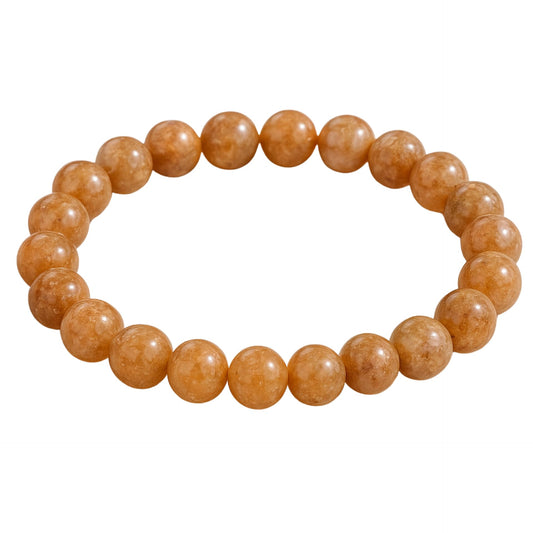 Amazing Gemstone Sunstone Bracelet for Women Men's Gifts - Protection Healing Crystal Bracelet - 8mm Gemstone Beaded Stretchable Bracelet (Regular)