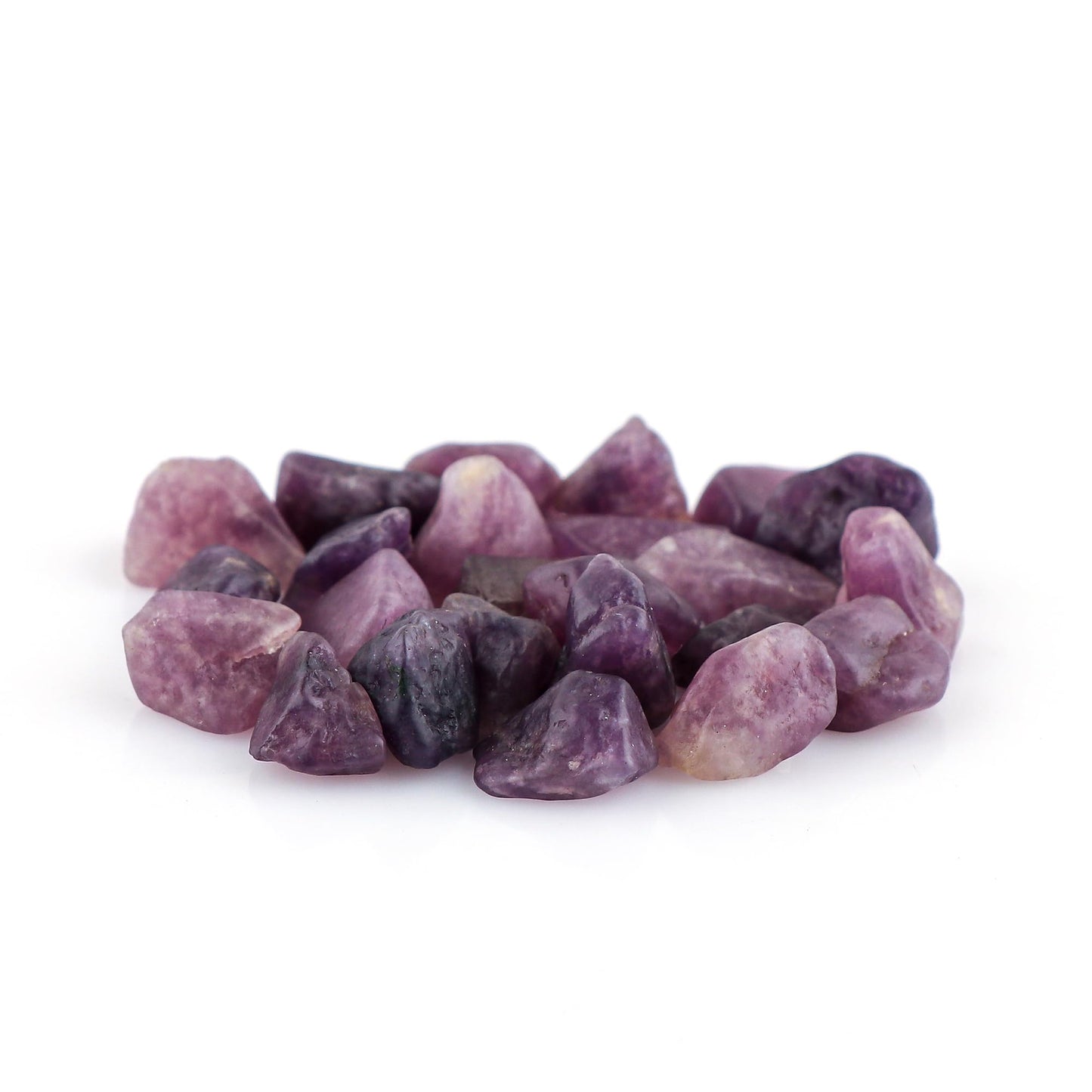 CRYSTALIS 100cts Natural Lepidolite Polished Raw Crystals, Loose Gemstone Wholesale Bulk Rough Jewelry Making Supply, Chakra And Healing Raw Stones, Wire Wrapping, DIY, Tumbling, Gem Collection