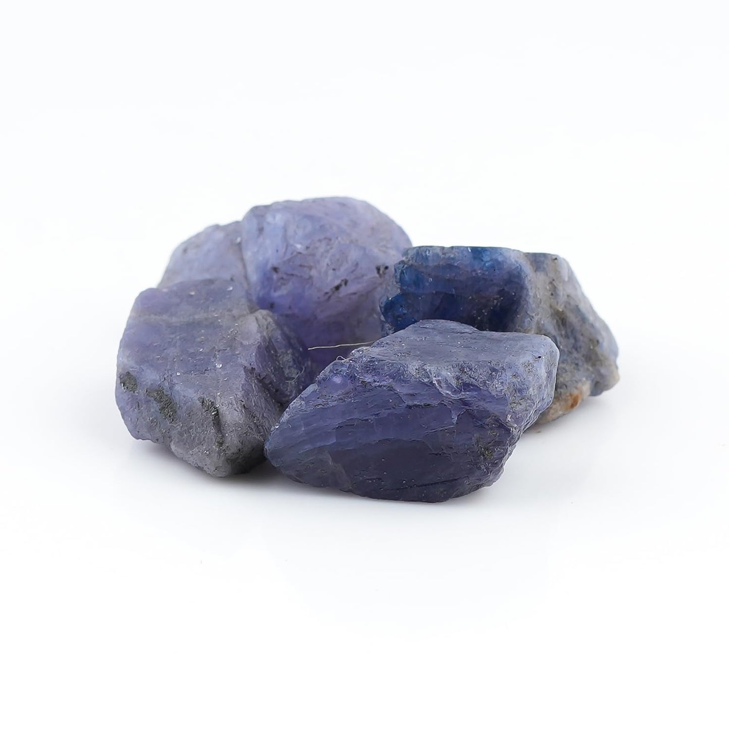 ColouredRocks 4 pcs. TANZANITE Crystals, Raw Stones, Rough Gemstones, Jewelry Making Supply, Cabbing, Polishing, Cutting, DIY, Crafts (100 carats.) (16-22 mm.)