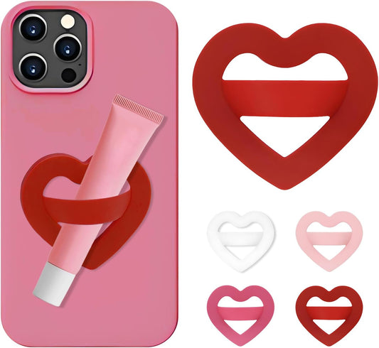 Aorotost Silicone Loop Ring Grip Holder, Self-Adhesive Love Finger Loop Holder, Soft and Portable,Compatible Most Phone