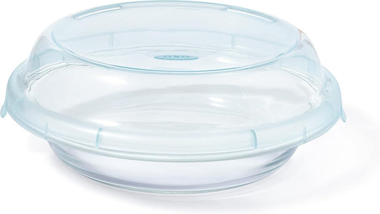 OXO Good Grips Glass Pie Plate with Lid - Durable, Oven-Safe Design for Perfect Baking