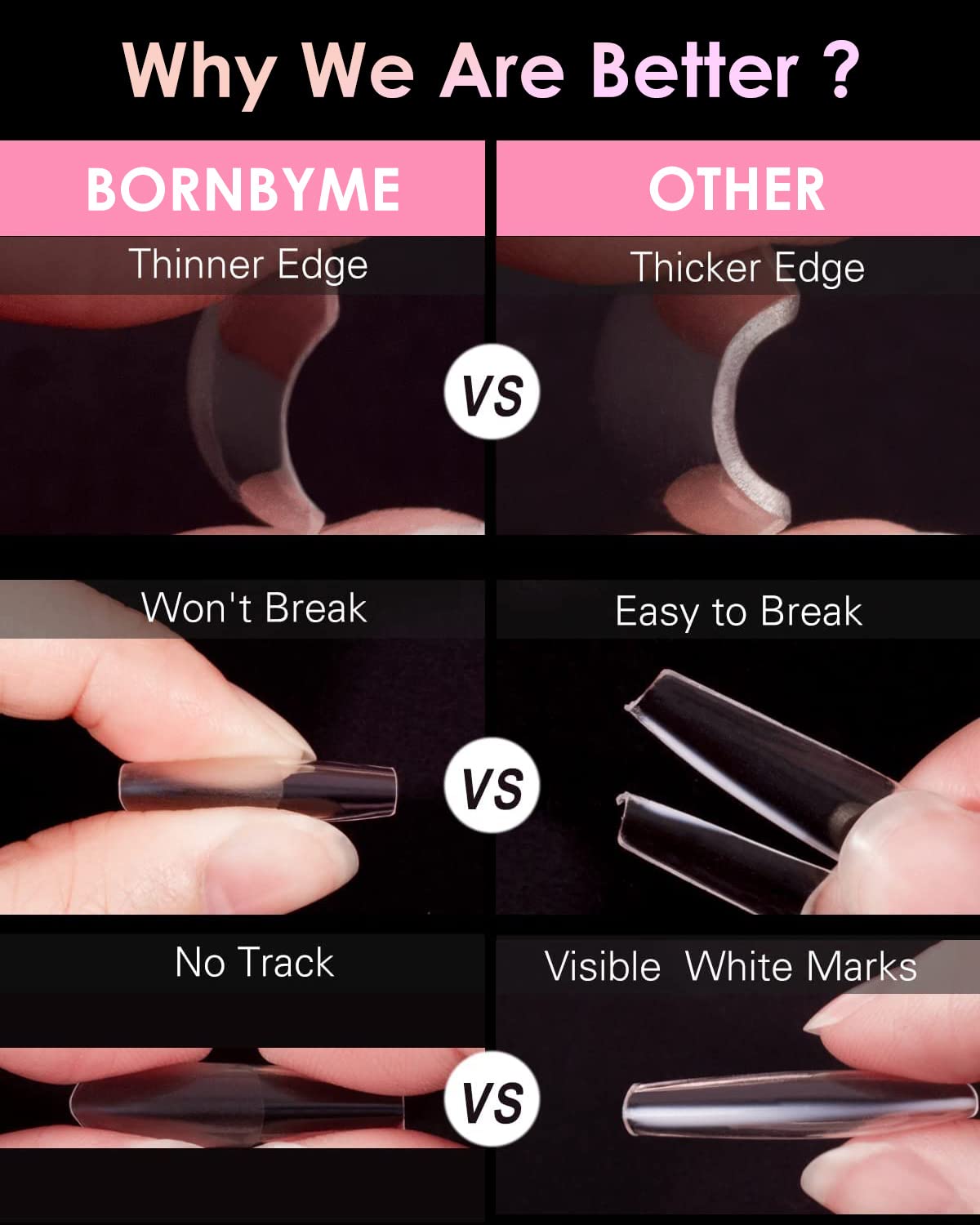 Soft Gel Nail Tips Medium Coffin, 120PCS Pre Buff Full Cover Nail Extenison Tips Half Matte Gel X Nail Tips BORNBYME