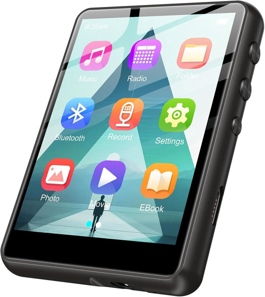 ZAQE 128GB MP3 MP3 5.4, Player - Portable Player with Bluetooth Portable Music Player with FM Radio, Voice Recorder