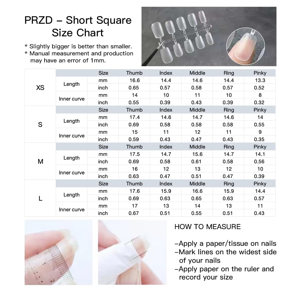 [GLORS] Purely Handmade Press On Nails | Mica Love - Shell Piece Pure and Seductive Nail Art | Salon Quality Fake False Nails in Short Square 10 pieces (XS, SS)