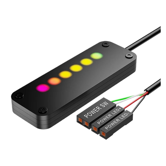 Y0S3QZ1 Case(4M) Power Button PC Switch Finger Slide ON/Off RGB Light Effect Motherboard External Switch Power SW
