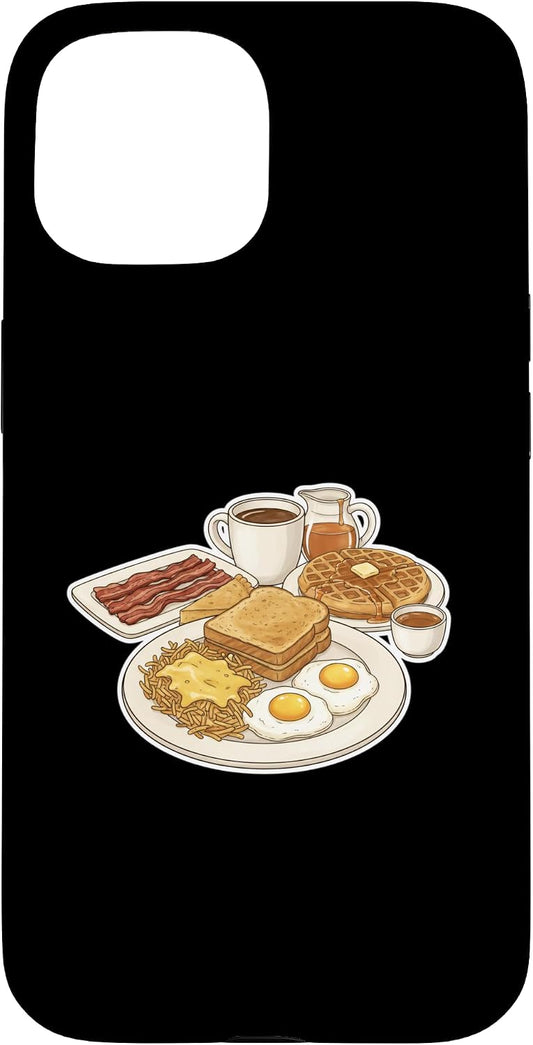 Breakfast Coffee Bacon Eggs Pancakes Breakfast Fan 15 Hearty Breakfast Plate Fried Eggs Bacon Hash Toast Case
