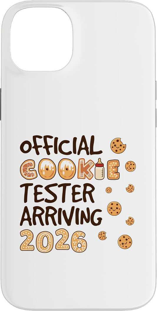 BadyA's 2026 14 Official Cookie Tester Christmas Pregnancy Announcement Case for iPhone Plus
