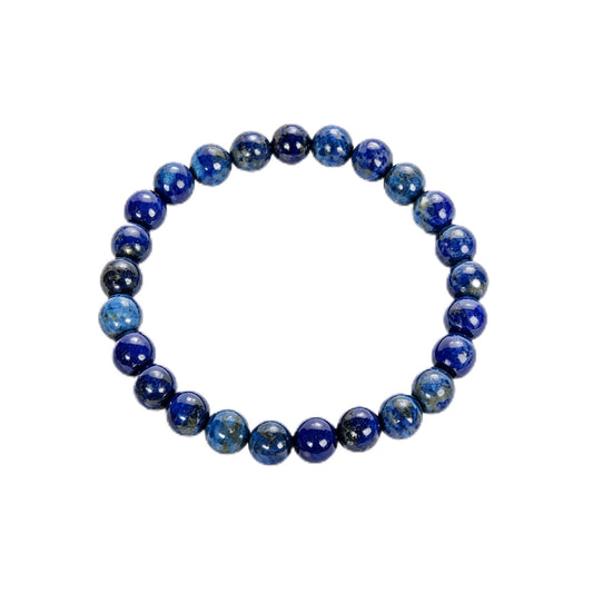The Vida Handmade AAA+ Quality Crystal Stretch Elastic Bracelet - Nature Gemstone - Jewelry Gift - Holiday Gift - For Women & Men (Lapis Lazuli)