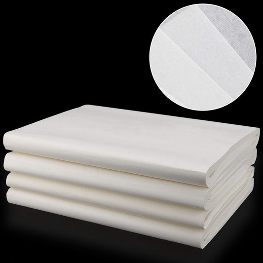 HOZEON 400 Sheets of Xuan Paper 27.2 x 13.4 Inch, Sumi Ink Drawing Rice Paper, Raw Sheng Xuan Without Grids for Chinese Japanese Calligraphy Character Writing