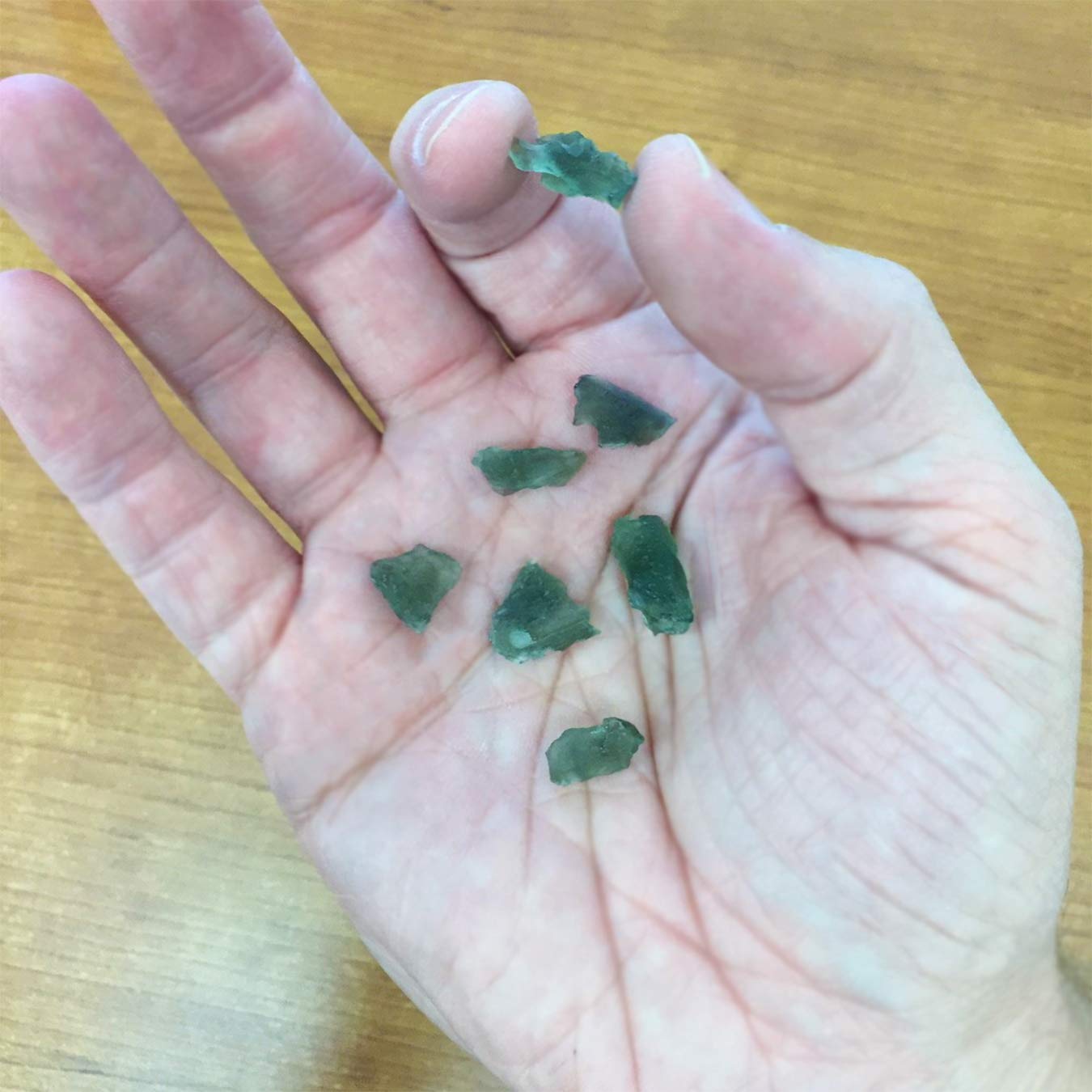 Genuine Rough Moldavite small 2-5 Carat Stone, One Piece