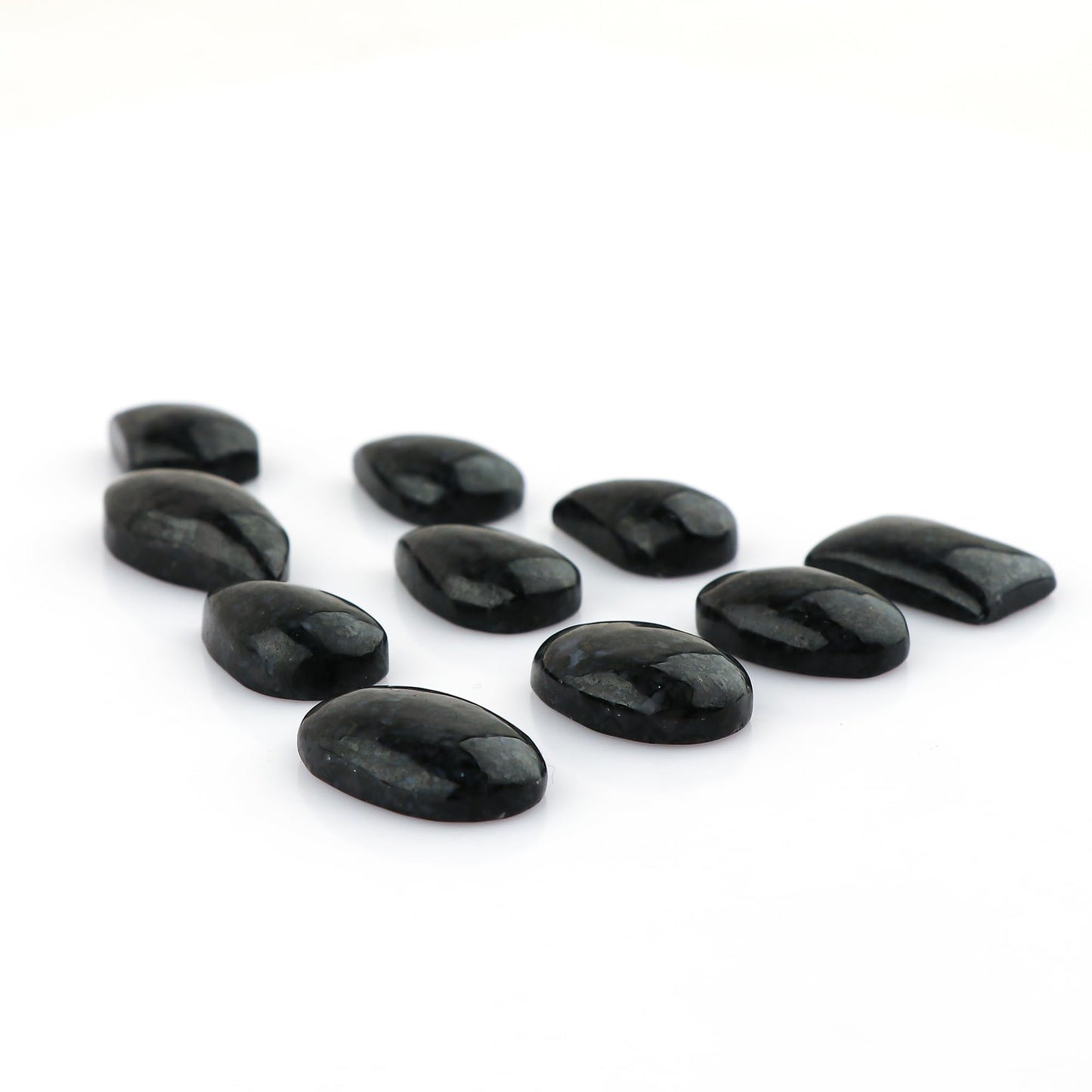 CRYSTALIS 10pcs Natural Gabru Jasper Loose Gemstone Wholesale Bulk Cabochons Jewelry Making Supply, Chakra & Healing Polished Stones, Wire Wrapping, DIY, Gem Collection [15-20mm]