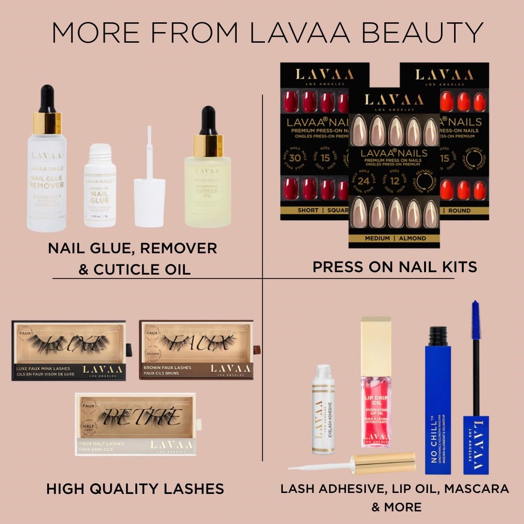 GOLDIE Press-On Nails by Lavaa Beauty | Medium Square | Gold Chrome Square Nails