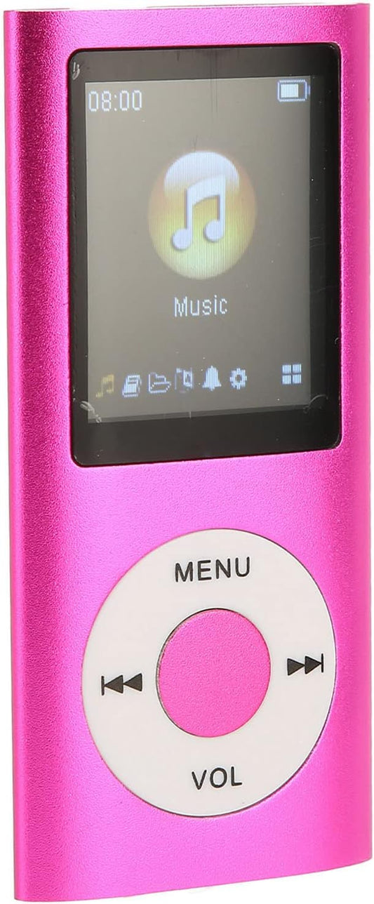 ASHATA MP3 1.8in MP4 Bluetooth Player with LCD, HiFi Sound, Playback, Memory Card Support, Portable Music Player