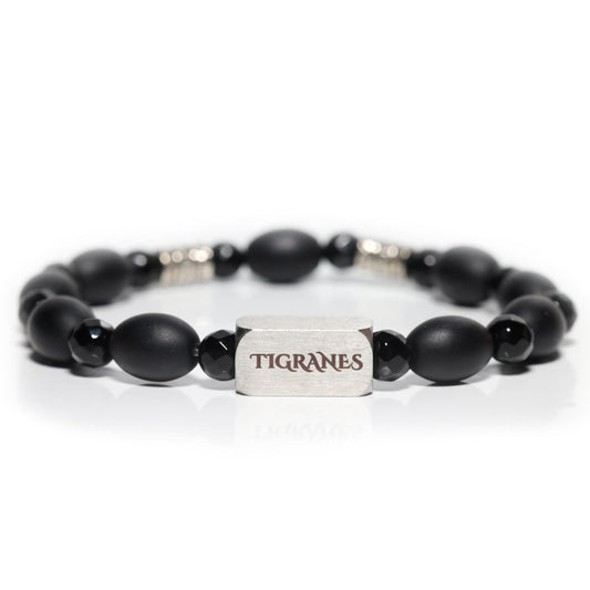 Matte Onyx Bracelet for Men – Premium Handmade Natural Stone Jewelry, Luxury Black Beaded Bracelet, Elegant Gift for Him by Tigranes (Matte Onyx)