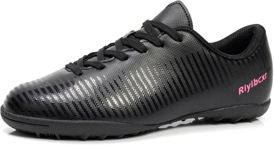 Women Soccer Cleats Lace-Up Turf Football Shoes Indoor Outdoor Low-Top Fustal Soccer Training
