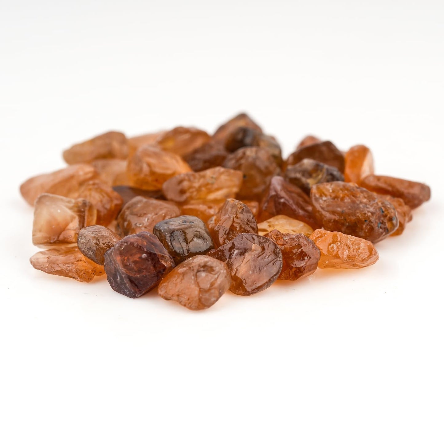 ColouredRocks 100 carats Brown Zircon Crystals, Raw Stones, Rough Gemstones, Jewelry Making Supply, Cabbing, Polishing, Cutting, DIY, Crafts (30+pcs) (5-8mm)