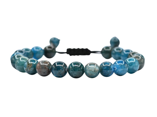 Amazing Gemstone Apatite Bracelet for Women Men's Gifts - Protection Healing Crystal Bracelet - 8mm Gemstone Beaded Adjustable Bracelet Pulseras Para Hombres Mujer Stocking Stuffers
