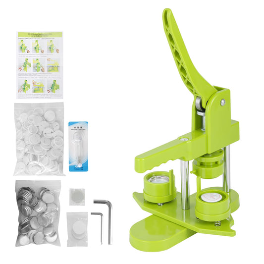 Button Maker Machine,25mm 1inch Button Maker 200Pcs Button Maker Press Machine Kit with Button Maker Supplies DIY Button Pin Maker Machine, for Kids DIY Gifts