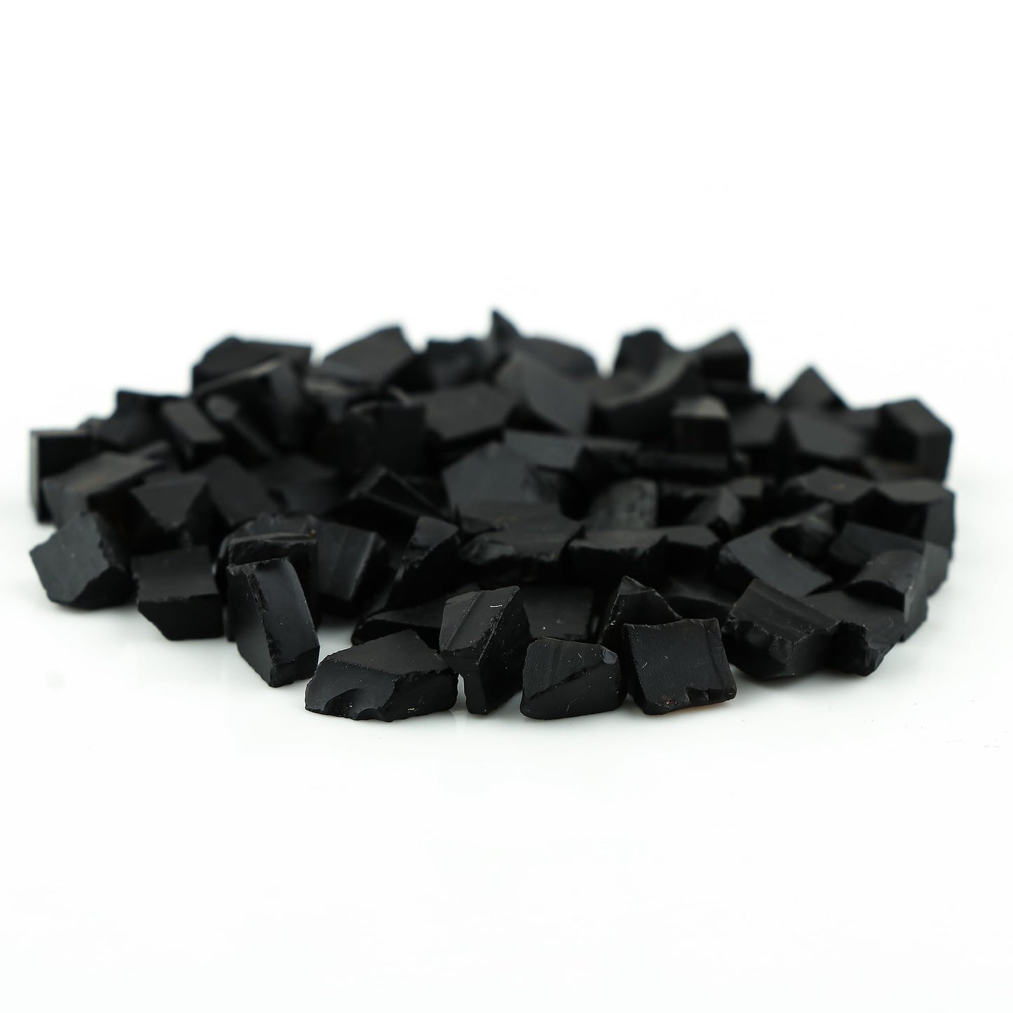 ColouredRocks (100 carats.) BLACK ONYX (15 pcs.) (8-12 mm.) Raw Crystals, Raw Stones, Rough Gemstones, Jewelry Making Supply, Cabbing, Polishing, Cutting, DIY, Crafts