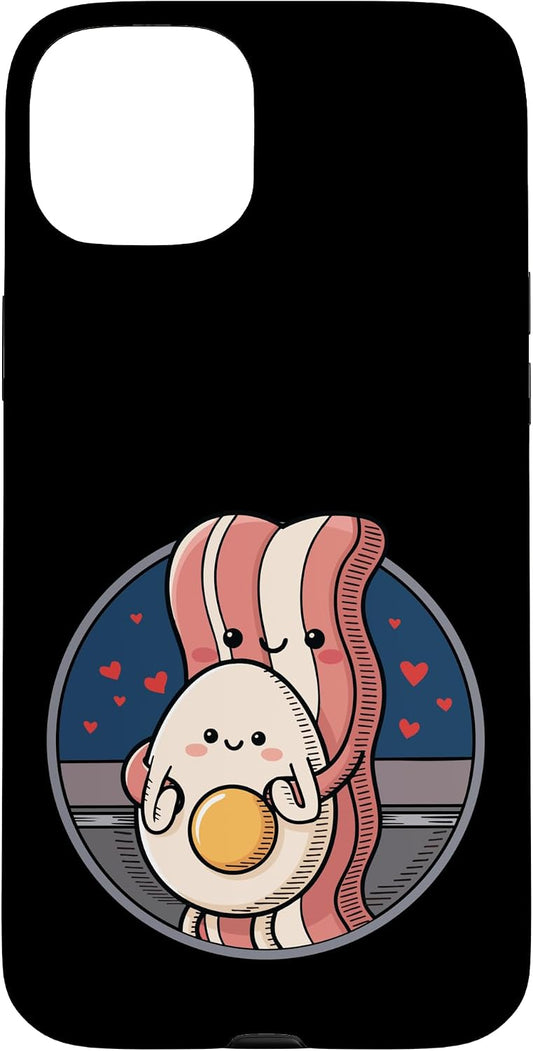 Bacon And Egg Kiss Cam 15 Bacon And Egg Kawaii Kiss Cam Case for iPhone Plus