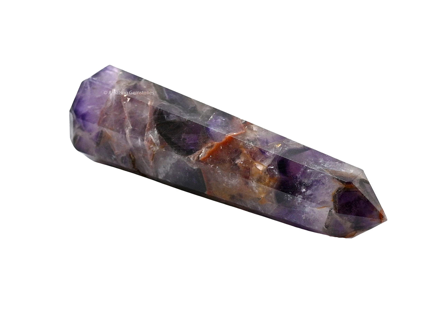 Amazing Gemstone Amethyst Chevron Crystal Towers ~ Natural Healing Crystal Point Obelisk for Reiki Healing and Crystal Grid (3" to 4" INCH)
