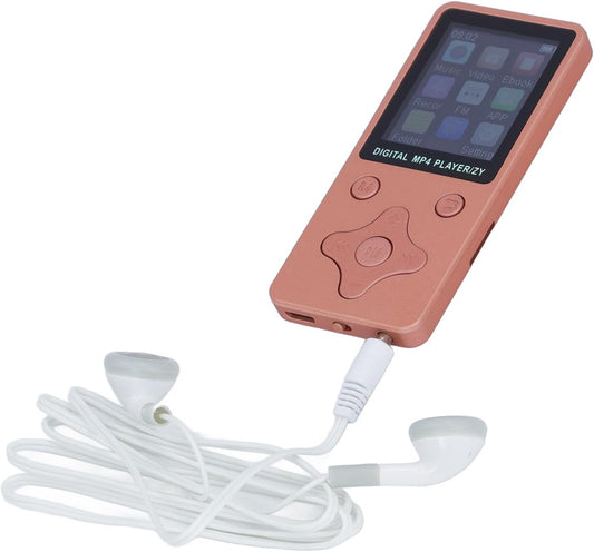 ASHATA MP3 64GB, 5.0 MP3 MP4 1.8 Inch, Portable Player Bluetooth Music Player, Support Speaker Video FM Ebook Photo