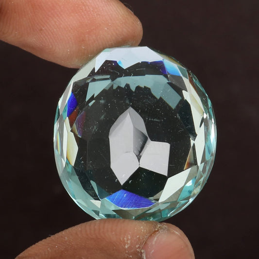 REAL-GEMS Sky Blue Aquamarine 108.00 Carat. Beautiful Oval Cut Loose Gemstone For Jewelry Making