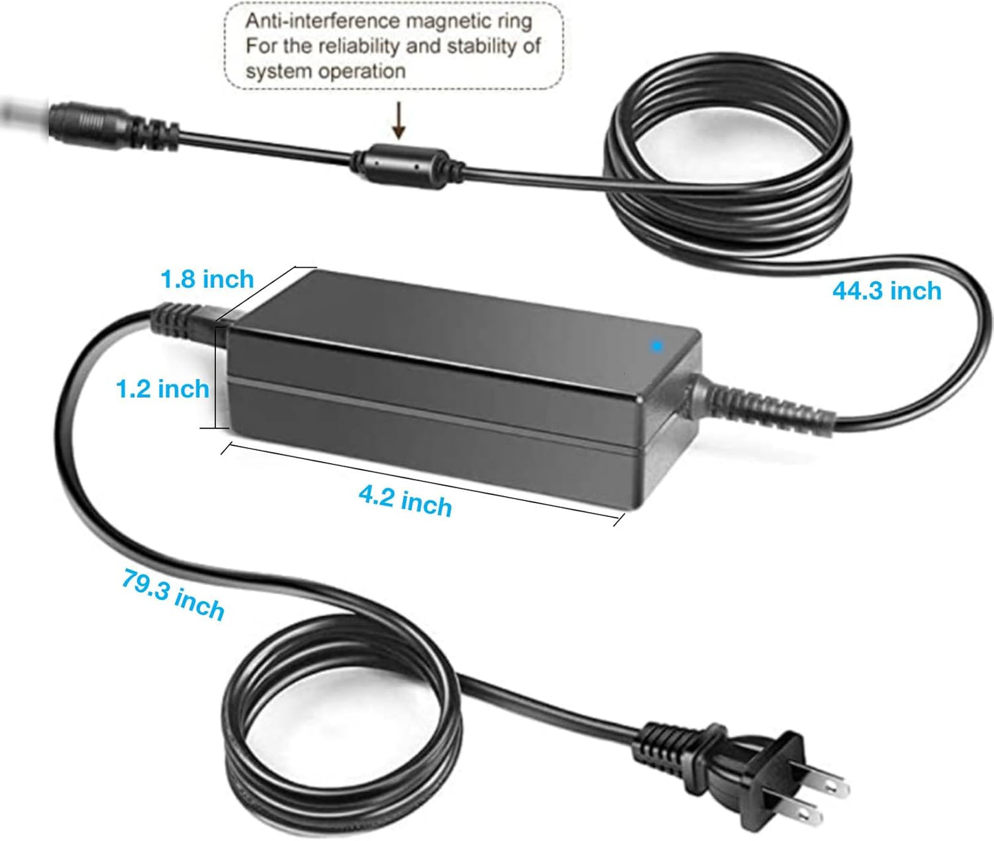 Kircuit HD3100PRO HD3200 HD3300 HD3400 HD3500 HD3600 HD3700 10V~24V AC/DC Adapter Compatible with Ancel HD Series