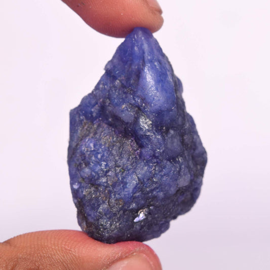 GEMHUB Natural AAA++ Quality Sapphire 119.00 Carat Certified Healing Crystal Raw Rough Blue Sapphire Stone