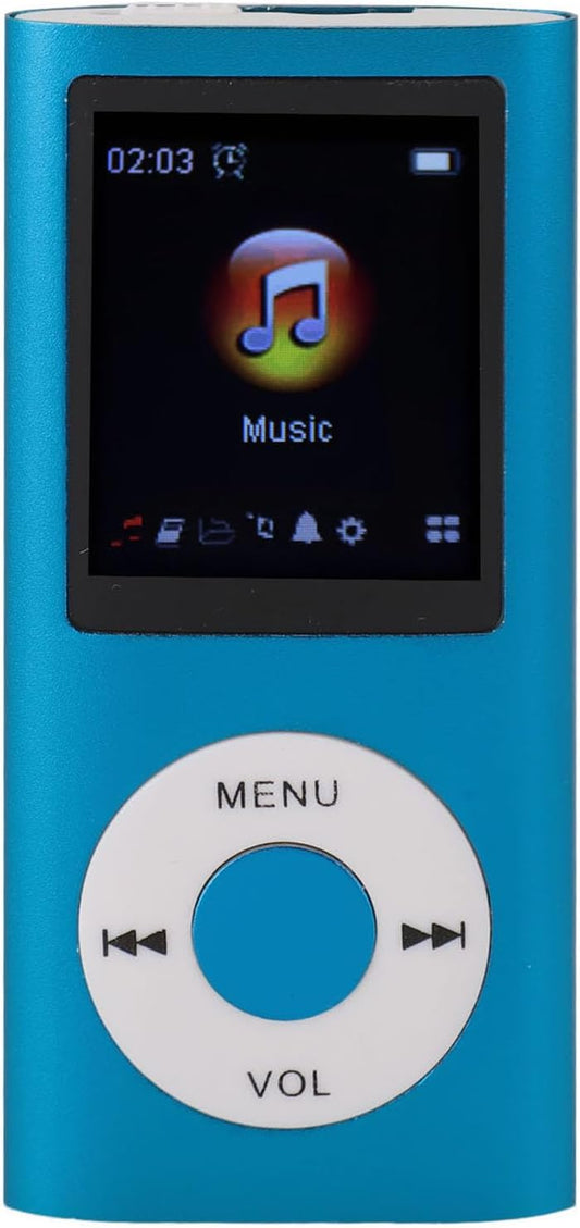 Zopsc MP3 MP3 1.8 Inch 7 8GB Player, Portable HiFi Lossless Digital Player with TFT Screen, Sound Effect Modes