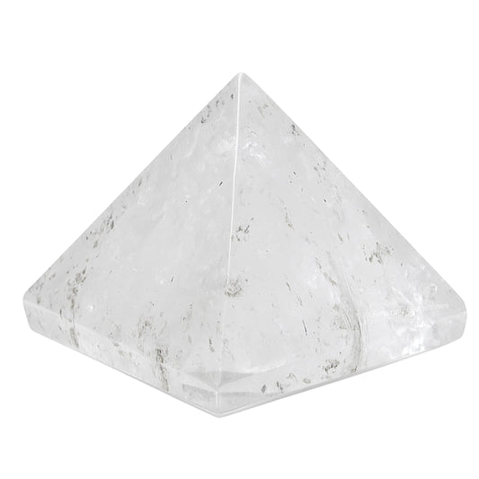 Amazing Gemstone Clear Quartz Pyramid Crystal Healing Stones - 2" Great Pyramid Figurine of Natural Stone Pyramid for Meditation, Reiki, Chakra Balancing and Crystal Pyramids Grid
