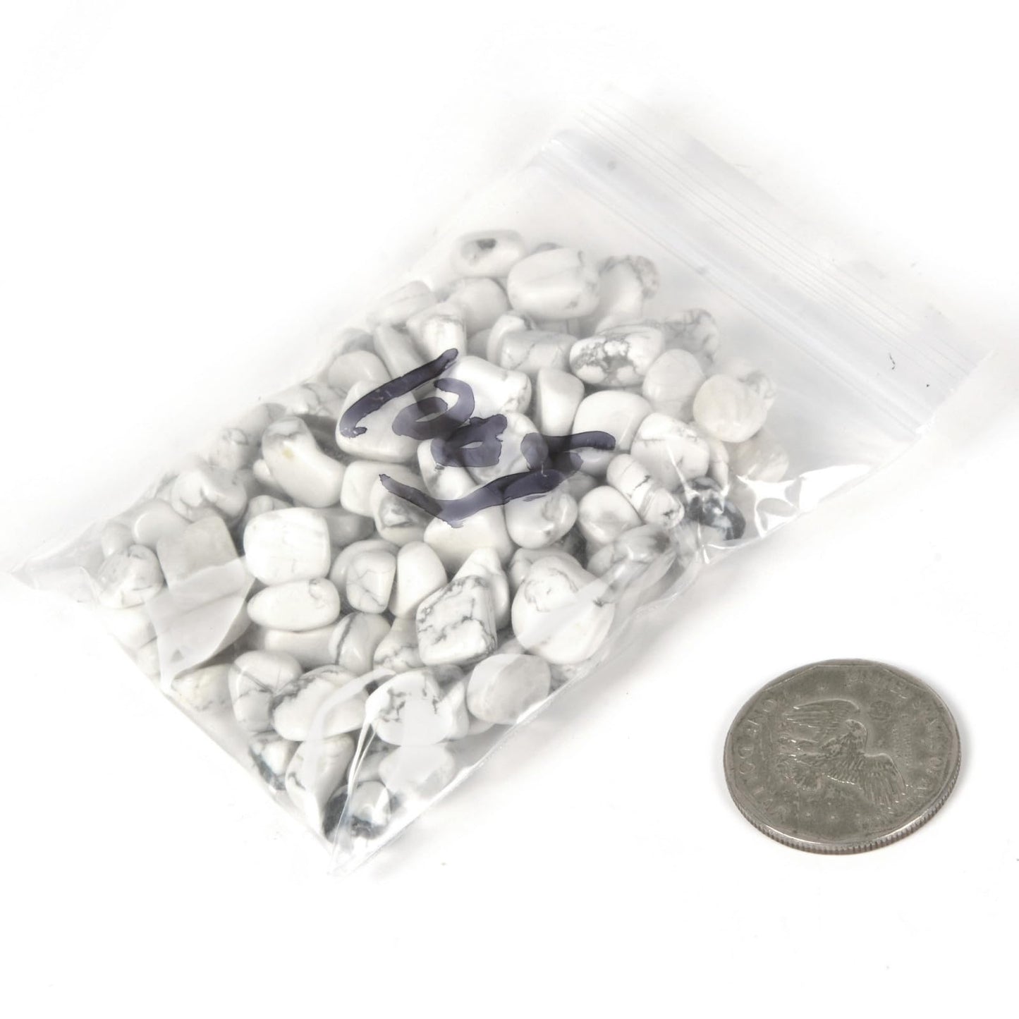 Justinstones White Howlite Chips Crushed Tumbled Stone Crystal Healing Embellishments 100 Grams