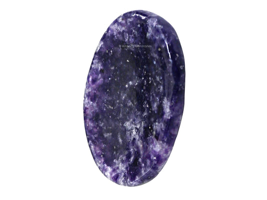 Amazing Gemstone Lepidolite Worry Stone Crystals and Healing Stones - Worry Stones for Stress Relief Gifts - Piedra Crystal Fidget for Meditation, Calming, Relaxation -