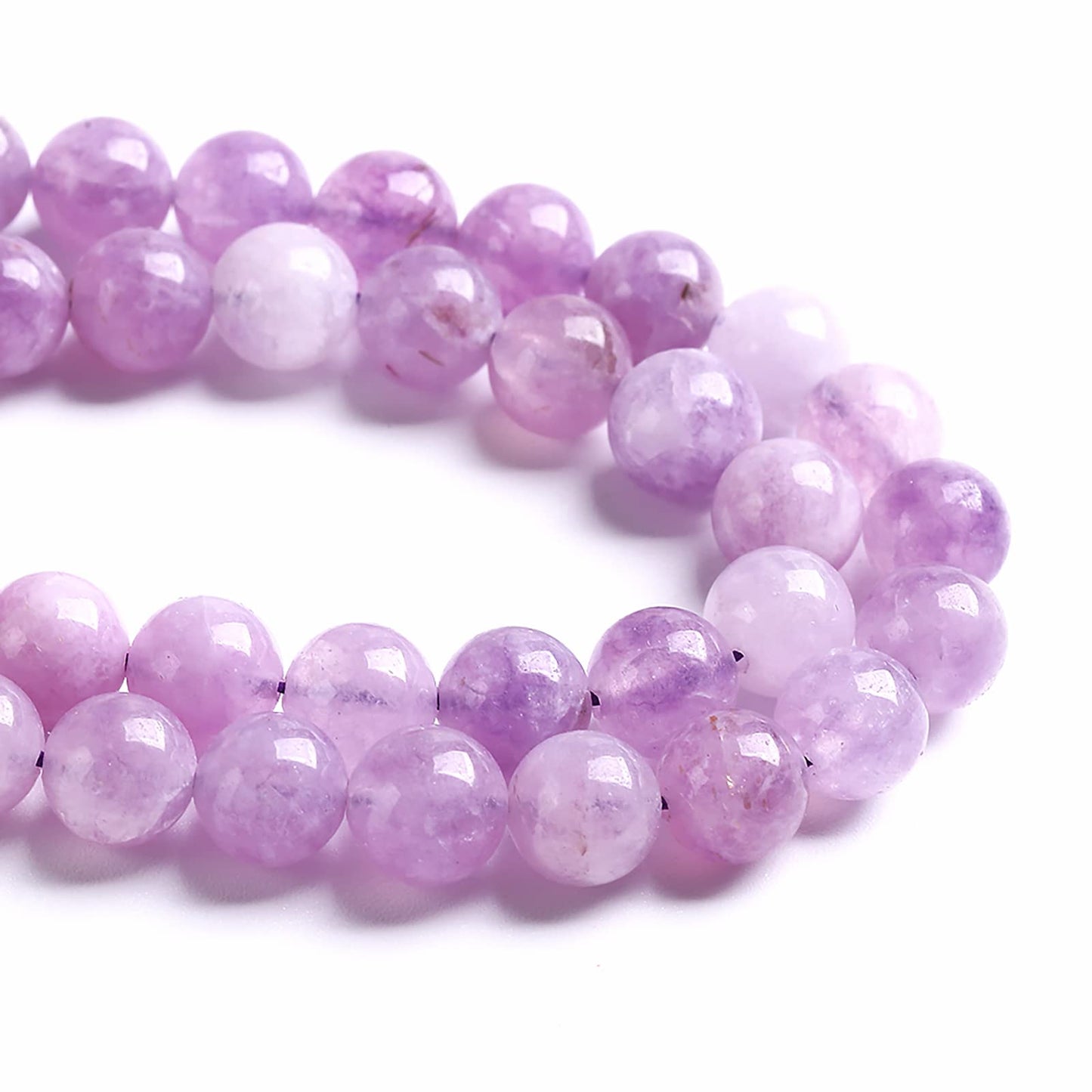 6MM 60PCS Natural Stone Lavender Amethyst Crystal Beads for Jewelry Making DIY Bracelet