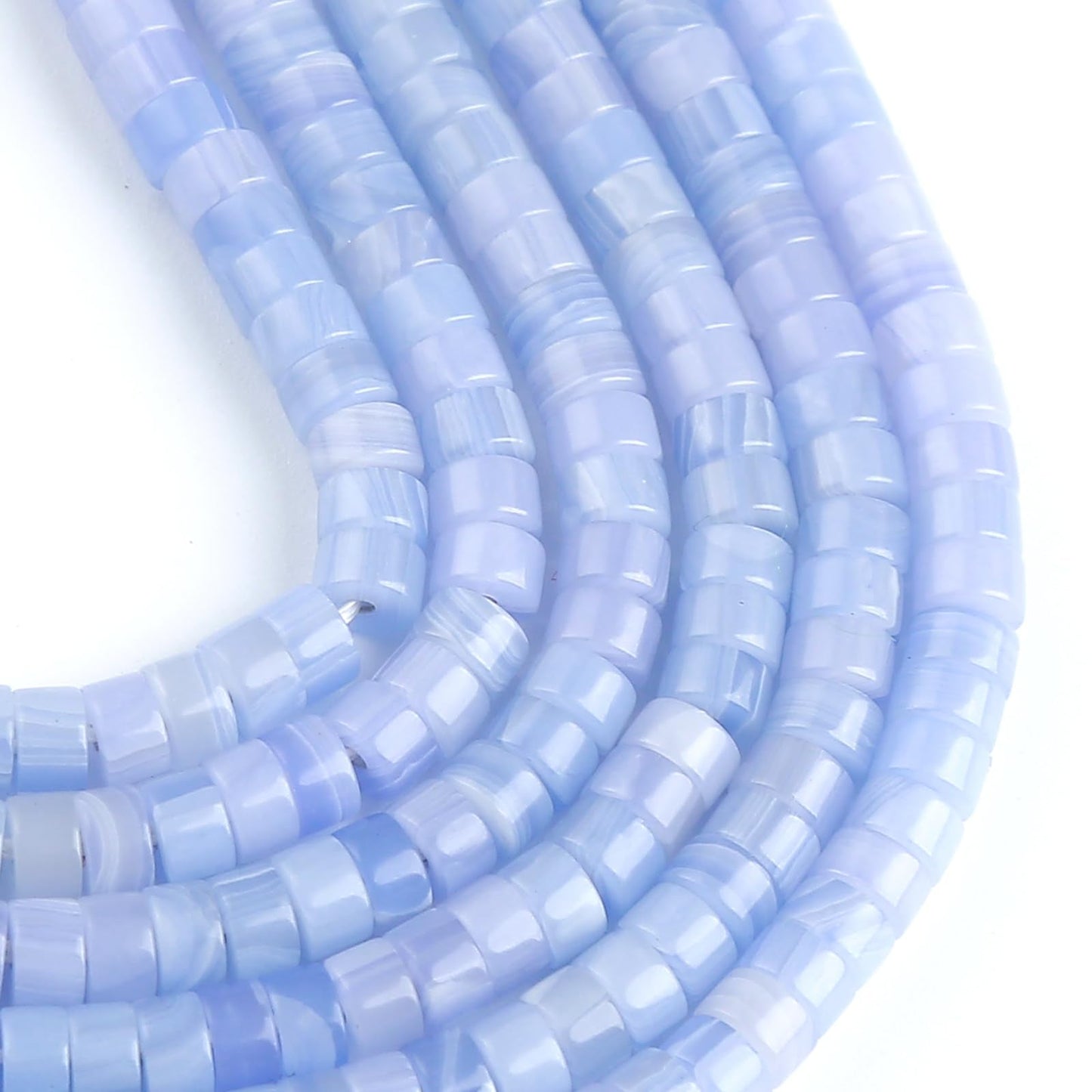 2x4MM 150PCS Purple Agate Tube Cylinder Rondelle Abacus Disk Spacer Loose Beads for Jewelry Making