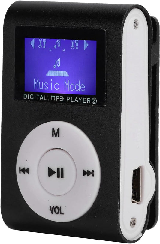Archuu MP3 MP3 Mini Portable Player with BackClip LCD Screen Mini Music Player Portable Digital Music Media Player