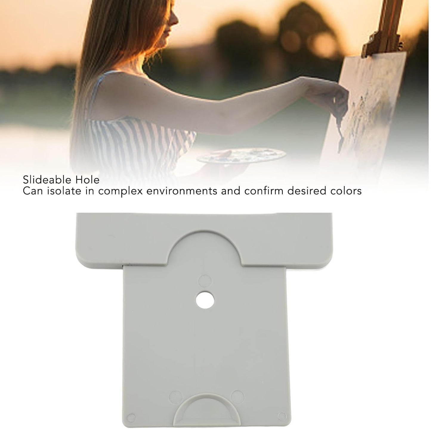 Luqeeg Plastic Painting View Finder, Gray Value Comparison, Landscape Design, Color Isolation View Finder with Sliding