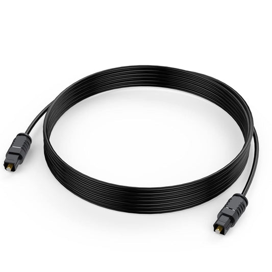 10 PS4 Optical Audio Cable feet, Digital Optical Audio Cable Ultra Thin Cord, Toslink SPDIF Fiber Optic Cable