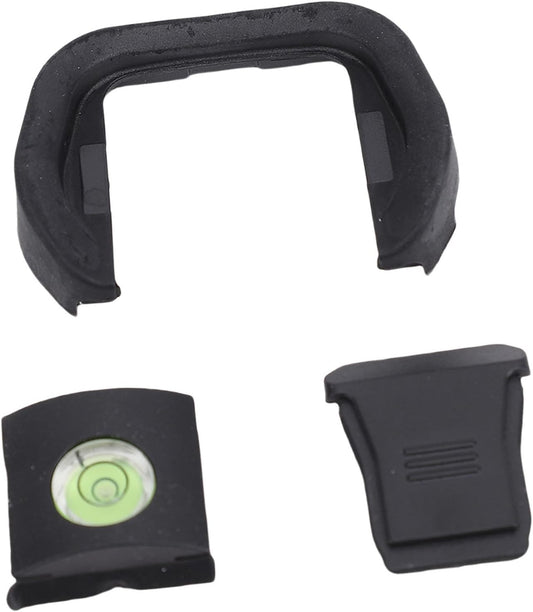 Yunir R5 R6 Camera Eye Cup, Hot Shoe Cover with Bubble Level Kit, Viewfinder Protector for Camera Accessories